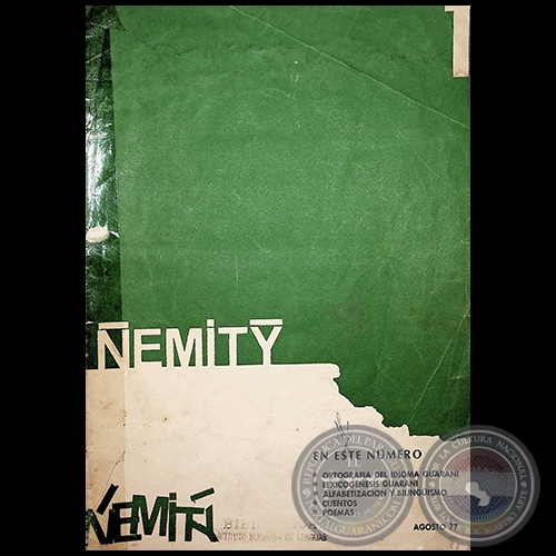 ÑEMITY N° 1 - Revista Bilingüe de Cultura - Agosto 1977  